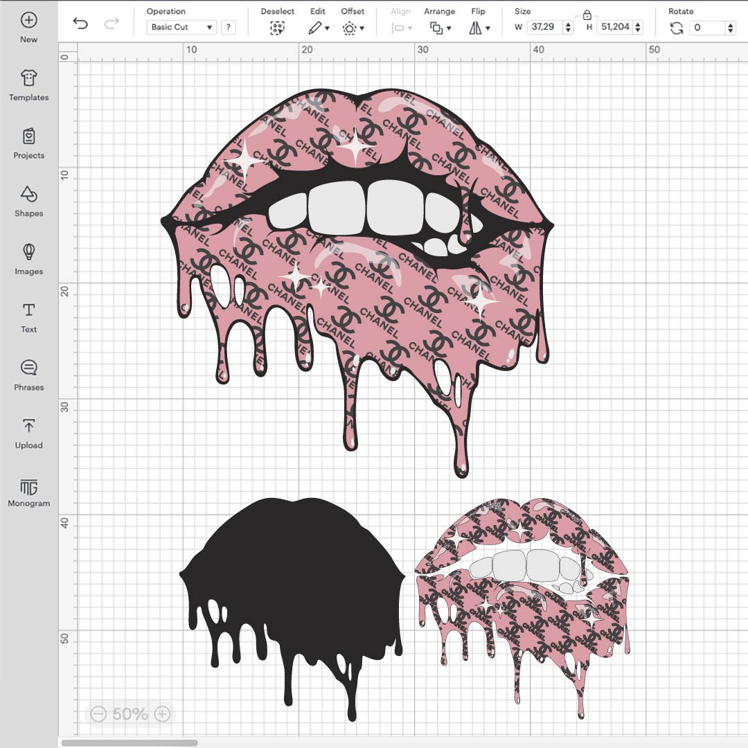 Chanel Drip Lips SVG, Chanel Drip Logo, Chanel SVG For Cricut, Chanel Drip SVG, Dripping Chanel