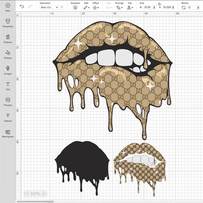 Gucci Lips SVG, Gucci PNG, Gucci SVG For Cricut, Gucci Logo PNG Transparent