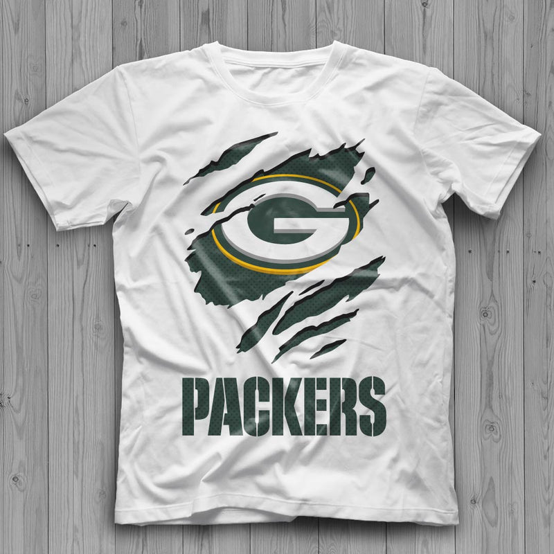 Green Bay Packers Ripped Logo SVG, Packers PNG Logo, Packers SVG