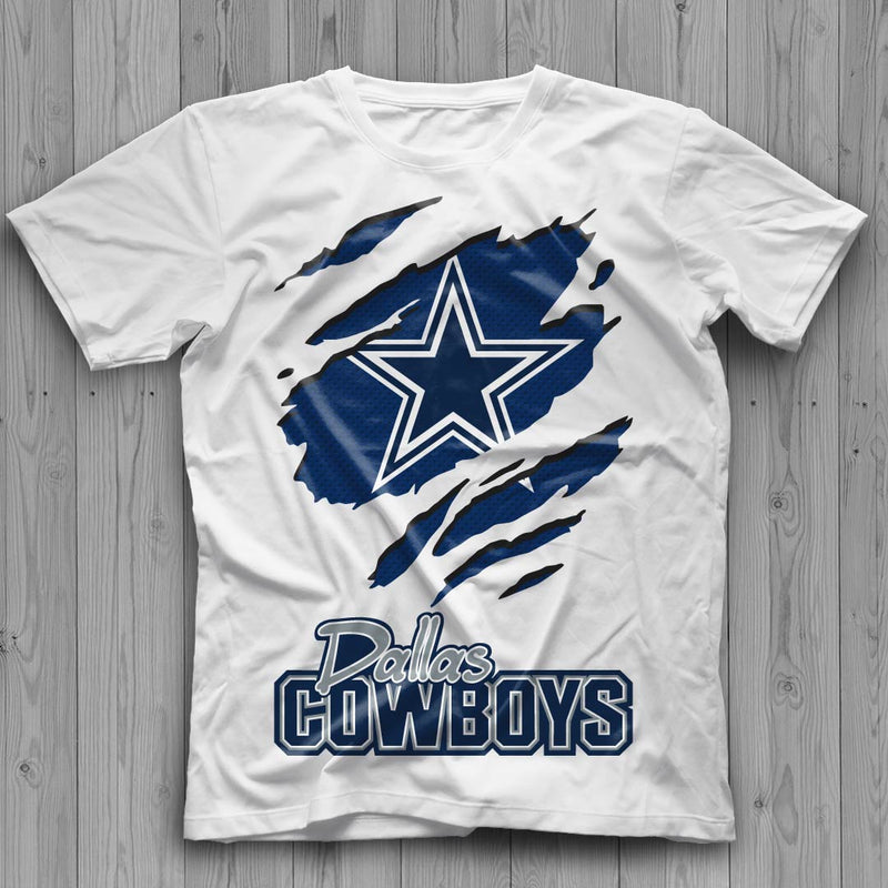 Nfl Ripped Logos Dallas Cowboys Ripped Logo SVG, Cowboys SVG, Dallas Cowboys Cricut, Da
