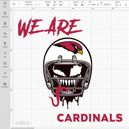 We Are Cardinals Logo SVG, Arizona Cardinals Logo PNG, Arizona Cardinals Transparent Logo, AZ Cardinals SVG