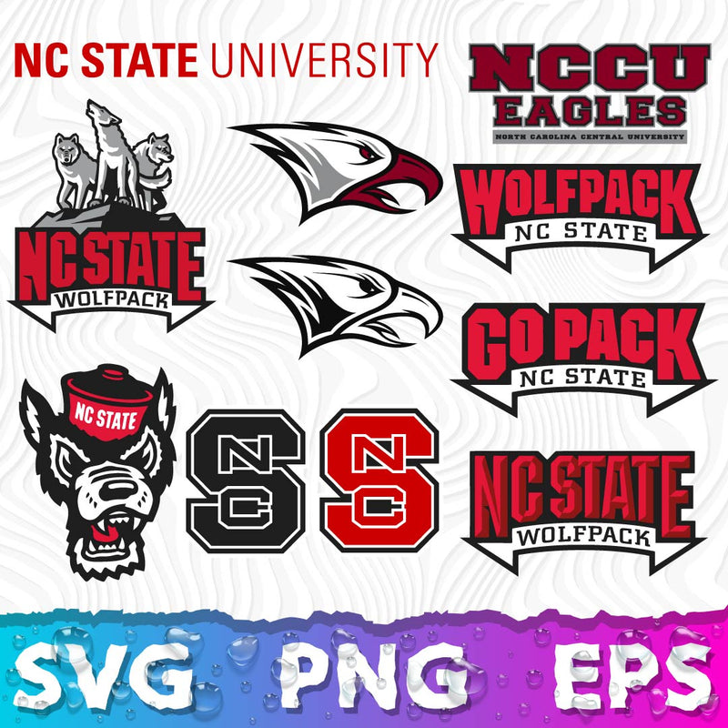 NCCU SVG, North Carolina Central University Logo SVG, NCCU Eagle Logo PNG