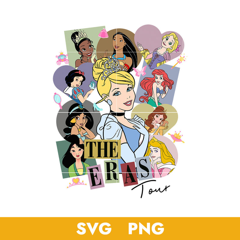 Princess The Eras Tour Svg, Disney Princess Svg, Disney Svg, Png