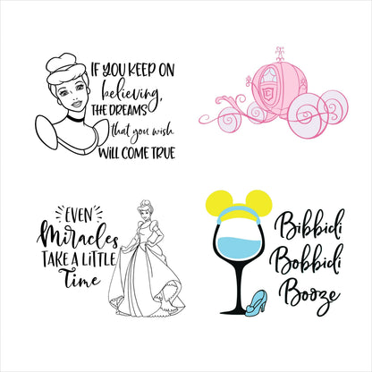 Cinderella Princess Disney SVG Bundle, Cinderella SVG, Cinderella PNG, Princess Disney SVG Cricut, Cinderella Disney PNG
