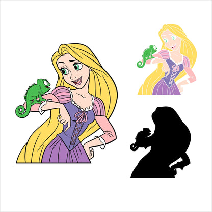 Tangled Princess Disney SVG Bundle, Tangled SVG, Tangled PNG Clipart, Princess Disney SVG Cricut, Tangled Disney PNG