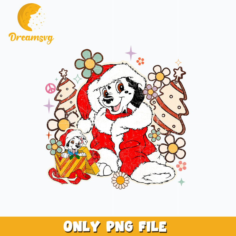 Dalmatians dog chrismas png