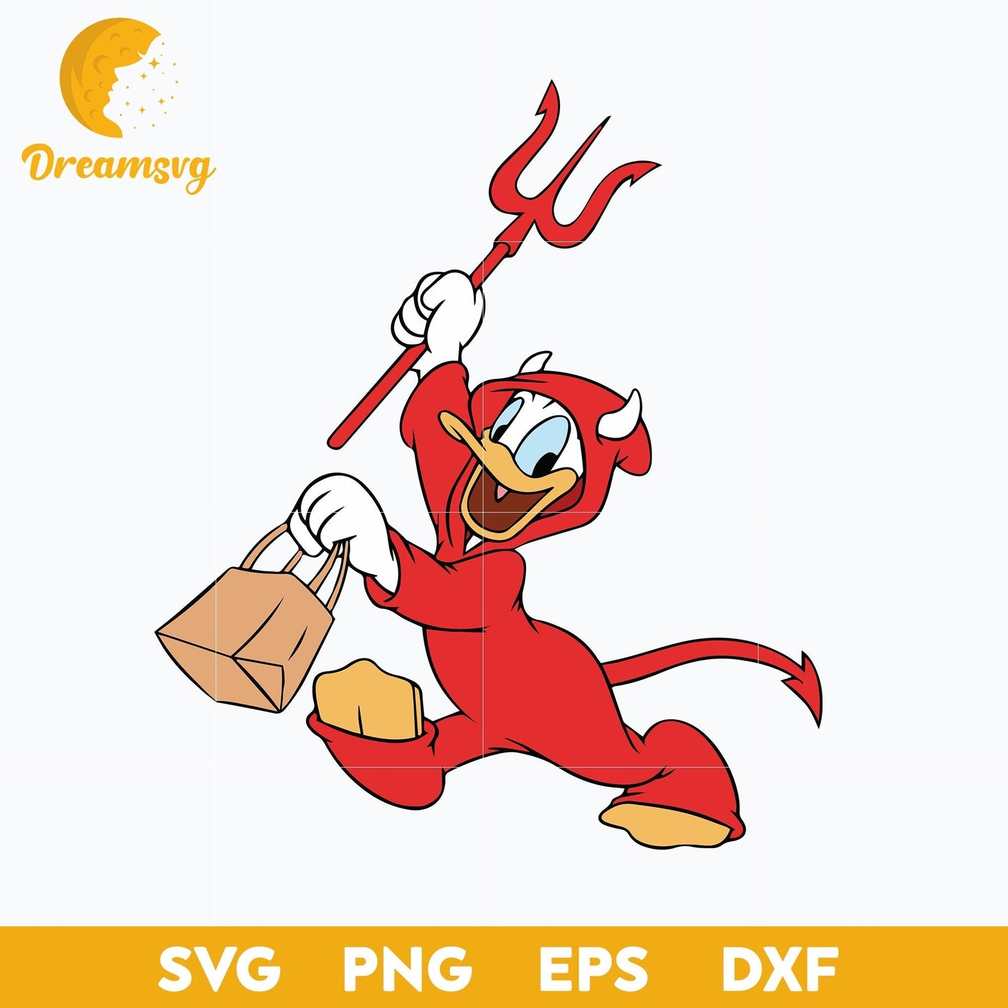 Donald Duck halloween Svg, Donald Duck Svg, Halloween Svg, png, dxf, eps digital file.