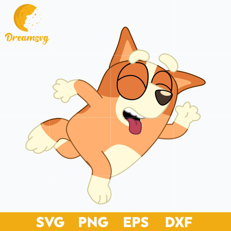 Bingo Svg, Bluey Svg, Bluey character svg, Bluey Cartoon svg, cartoon svg, png, dxf, eps digital file.