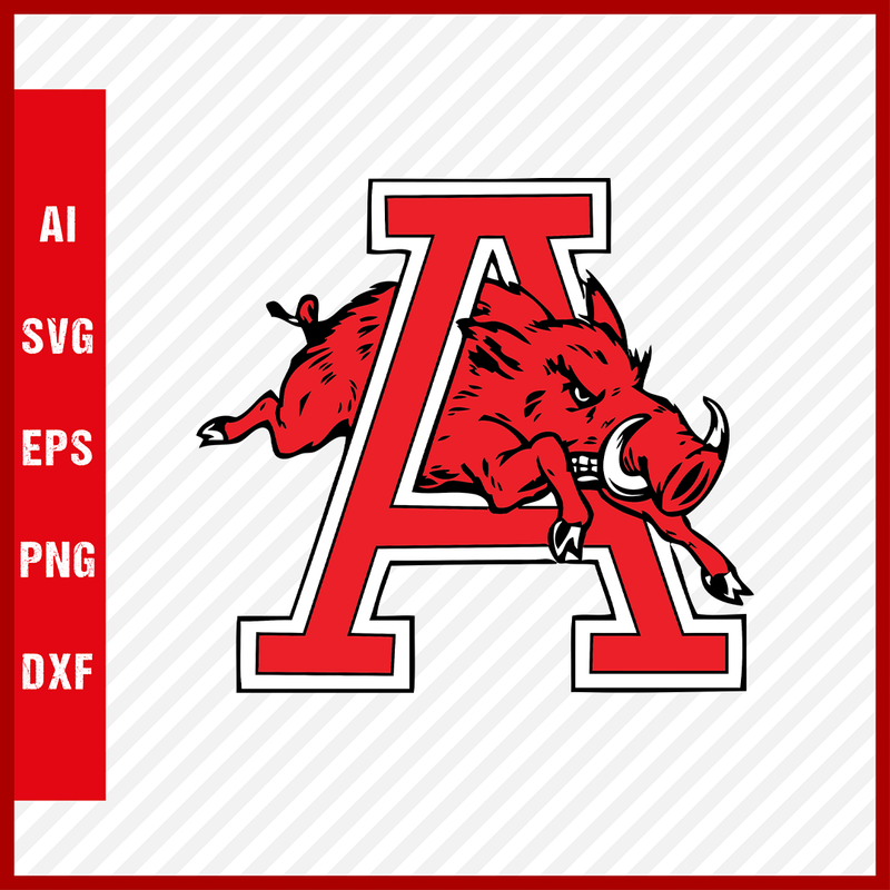 Arkansas Razorbacks Logo svg NCAA National Collegiate Athletic Association Team Clipart