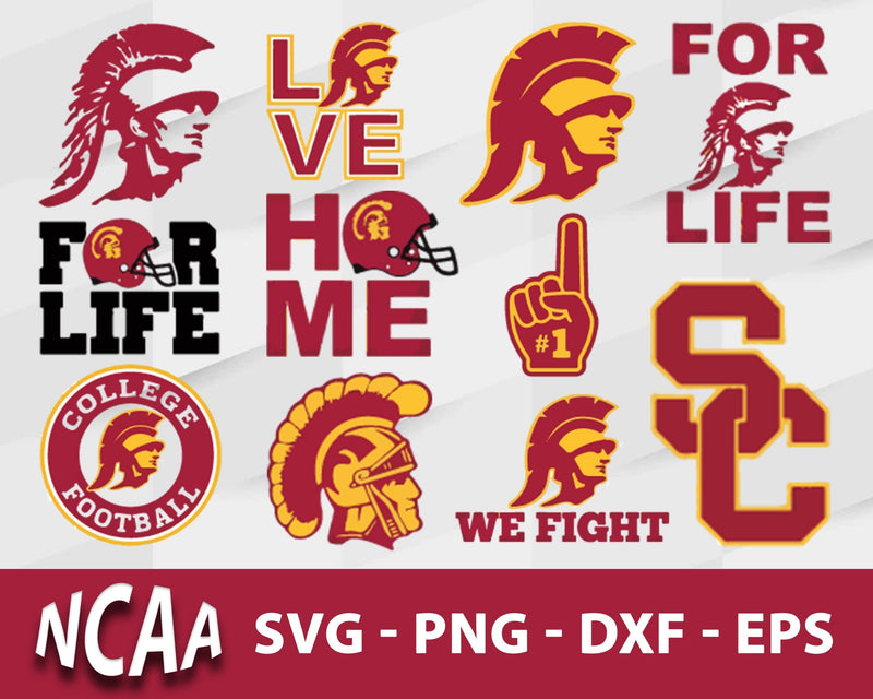 USC Trojans Svg Bundle, USC Trojans Svg, Sport Svg, Ncaa Svg, Png, Dxf, Eps Digital file.