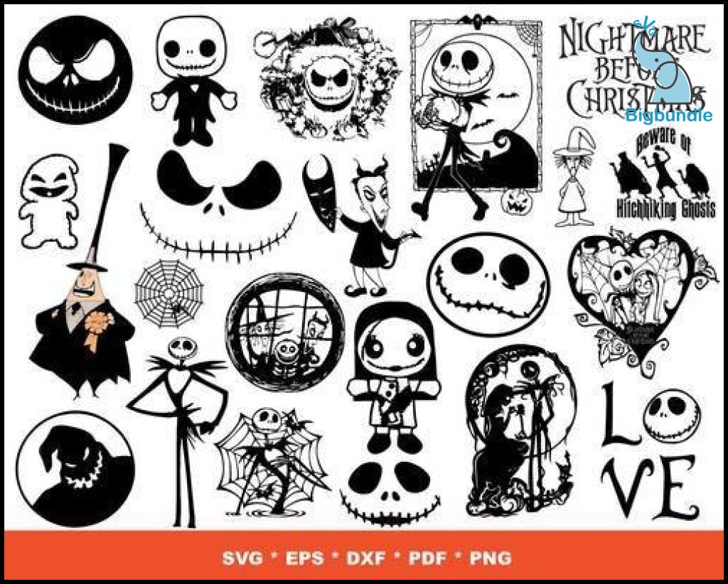 1700+ Nightmare Before Christmas SVG Mega Bundle 5.0
