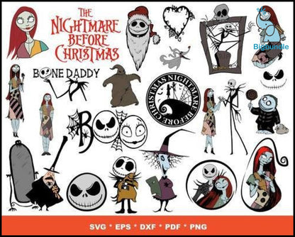 1700+ Nightmare Before Christmas SVG Mega Bundle 5.0