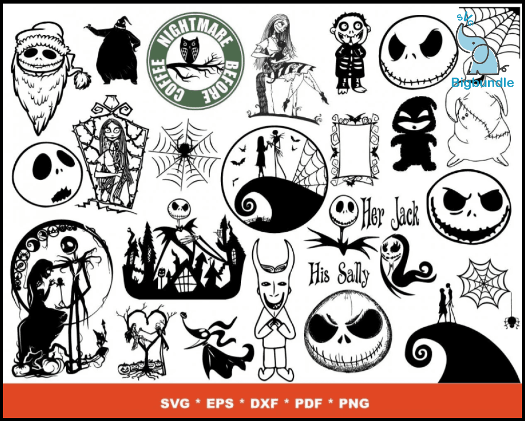 1700+ Nightmare Before Christmas SVG Mega Bundle 5.0