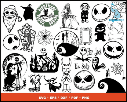 1700+ Nightmare Before Christmas SVG Mega Bundle 5.0