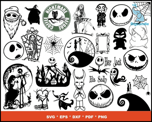 1700+ Nightmare Before Christmas SVG Mega Bundle 5.0