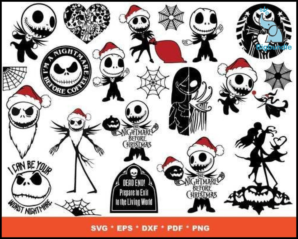 1700+ Nightmare Before Christmas SVG Mega Bundle 5.0