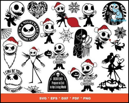 1700+ Nightmare Before Christmas SVG Mega Bundle 5.0