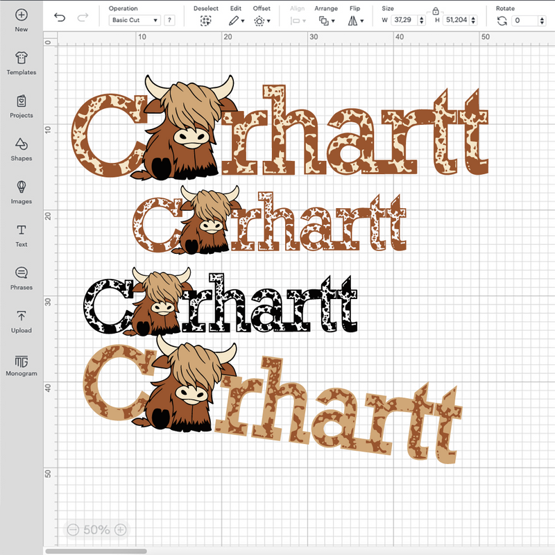 Highland Cow SVG, Carhartt Logo PNG, Carhartt SVG, Carhartt Logo Transparent, Simple Highland Cow SVG, Carhartt PNG