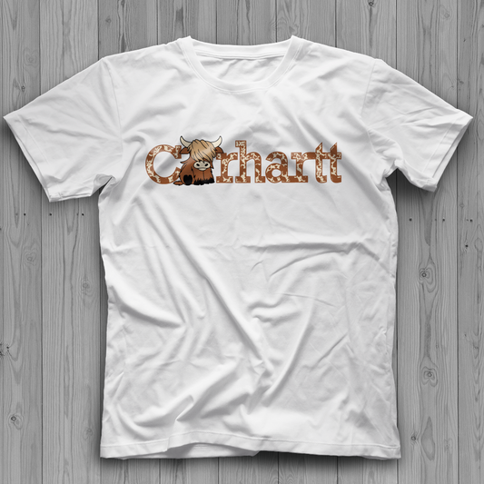 Highland Cow SVG, Carhartt Logo PNG, Carhartt SVG, Carhartt Logo Transparent, Simple Highland Cow SVG, Carhartt PNG