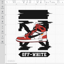 Off-White & Air Jordan 1 Logo SVG, Off-White PNG, Air Jordan SVG Logo, Air Jordan 1 PNG Logo