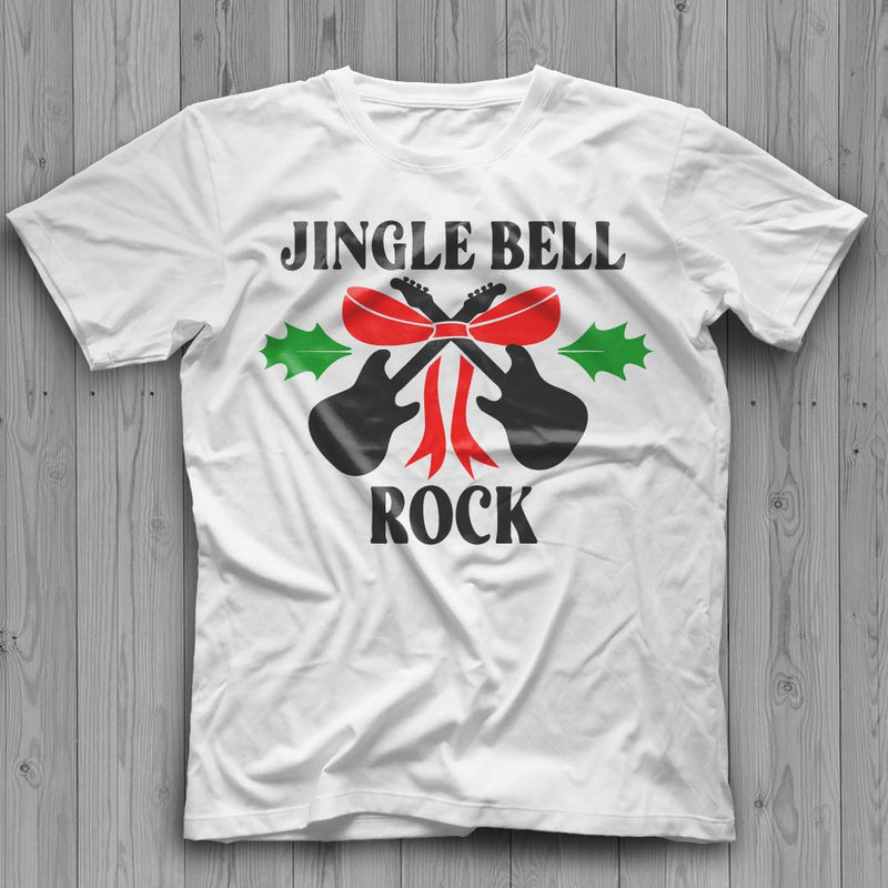 Jingle Bell SVG, Christmas Bells SVG, Jingle Bell PNG, Jingle Bell Rock, Rock Christmas, Jingle Bell Guitar