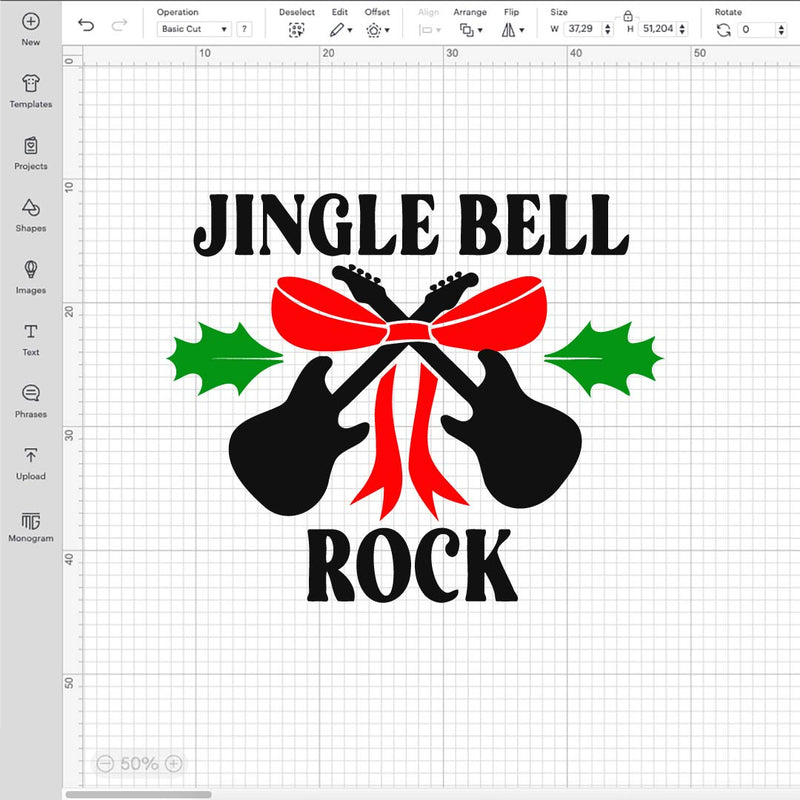 Jingle Bell SVG, Christmas Bells SVG, Jingle Bell PNG, Jingle Bell Rock, Rock Christmas, Jingle Bell Guitar