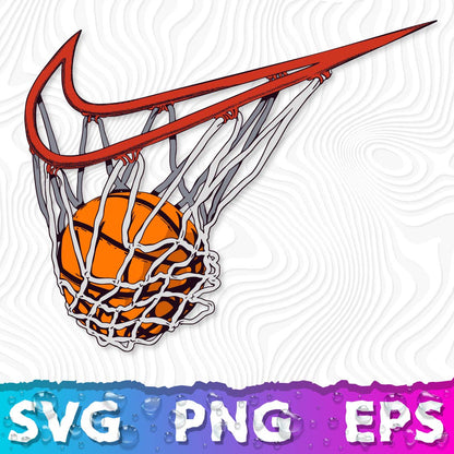 Basketball Swoosh SVG, Basket Swooshes Basketball, Swoosh Basketball PNG, Swoosh Nike Logo, Nike Swoosh SVG, Nike Logo