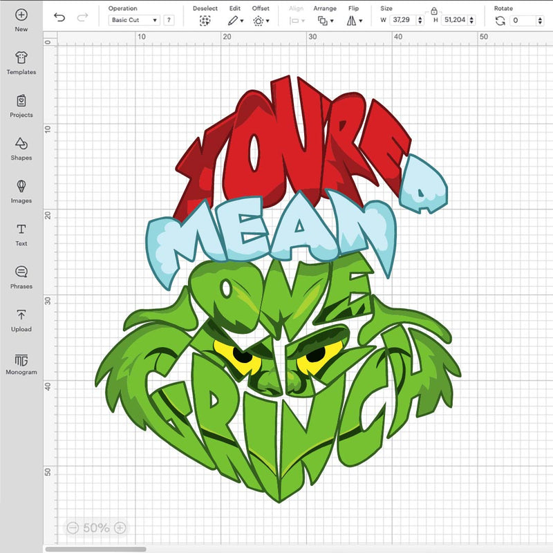 Youre A Mean One Mr Grinch SVG, Mr Grinch SVG, SVG Grinch Face, Grinch Quotes SVG, Grinch PNG