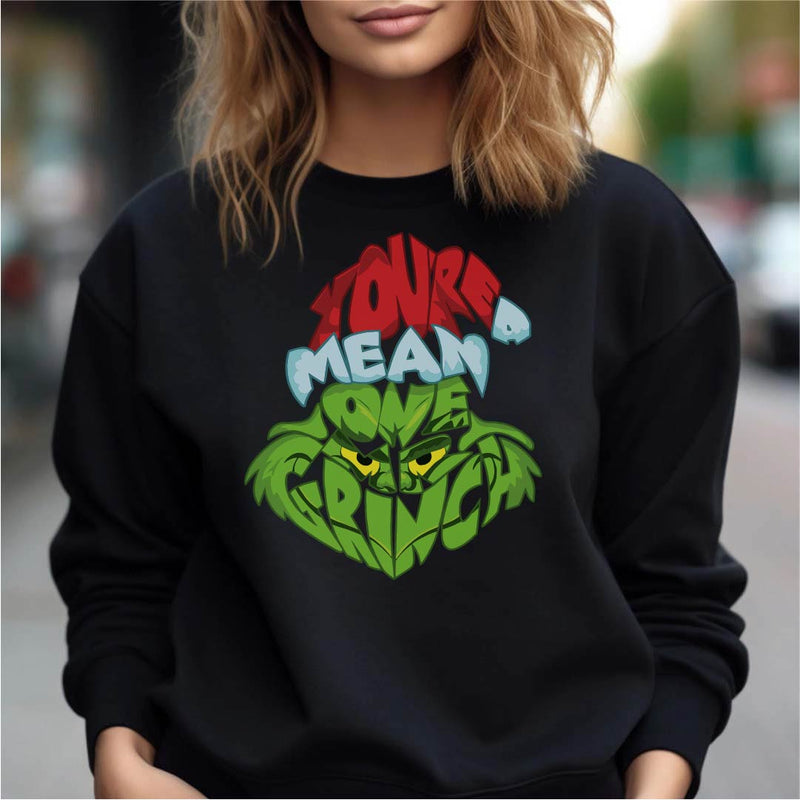 Youre A Mean One Mr Grinch SVG, Mr Grinch SVG, SVG Grinch Face, Grinch Quotes SVG, Grinch PNG