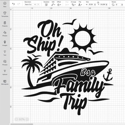 Cruise Ship SVG, Family Vacation SVG, Cruise SVG, Family Cruise SVG, Oh Ship SVG, SVG Cruise Ship, Cruise SVG Files