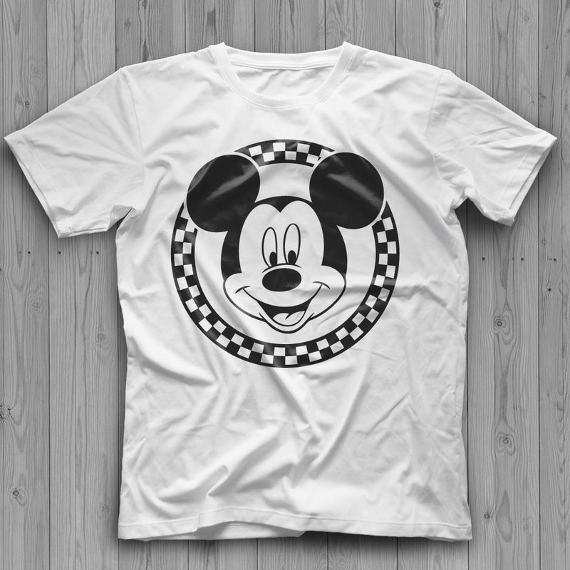 Mickey Mouse SVG, Mickey Mouse And Friends Checkered SVG, Mickey SVG, Mickey Mouse Silhouette SVG, Mickey Minnie SVG