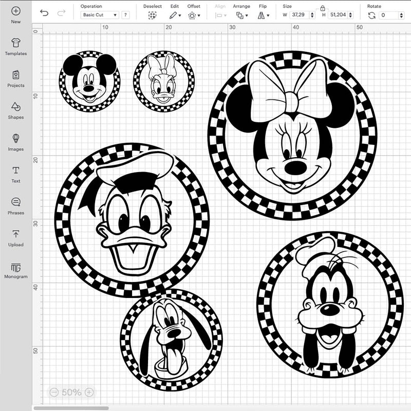 Mickey Mouse SVG, Mickey Mouse And Friends Checkered SVG, Mickey SVG, Mickey Mouse Silhouette SVG, Mickey Minnie SVG