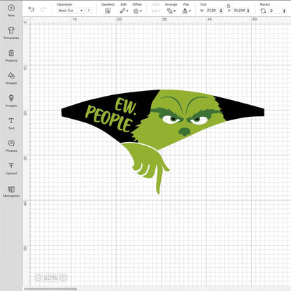 SVG Grinch, Ew People Grinch SVG, Grinch PNG, The Grinch Vector, Grinch Face PNG, The Grinch Smile