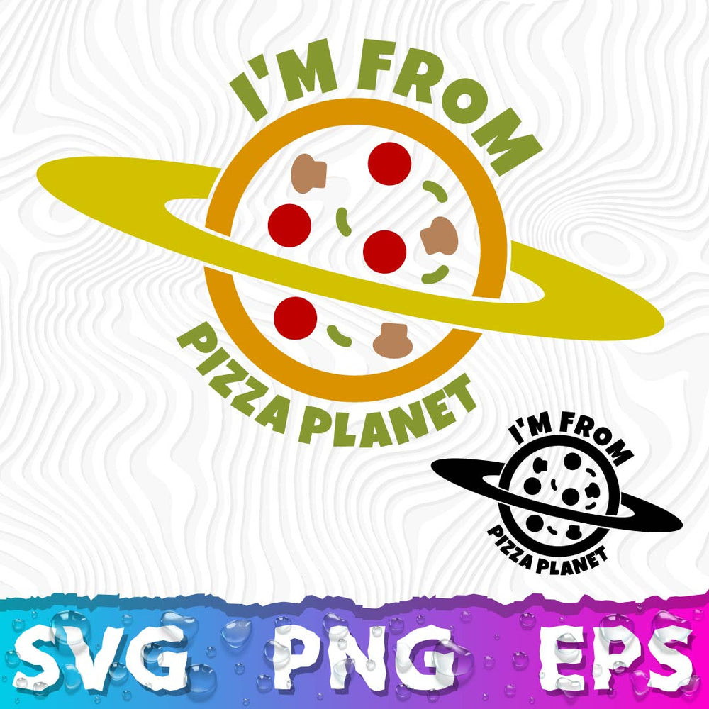Alien Toy Story Logo, Pizza Planet SVG, Pizza Planet Logo, Pizza Plane