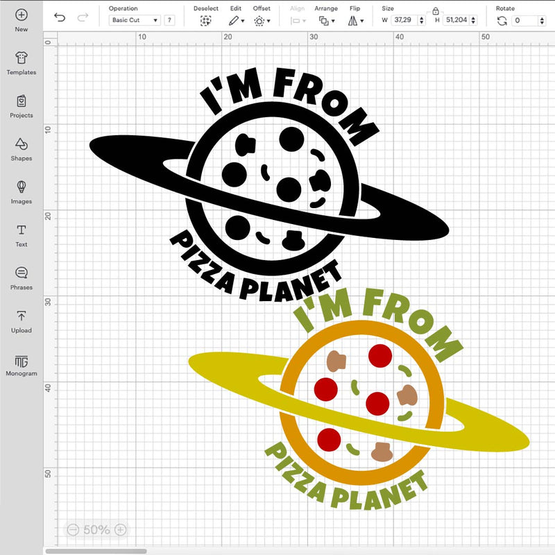 Alien Toy Story Logo, Pizza Planet SVG, Pizza Planet Logo, Pizza Planet PNG, Planet Pizza