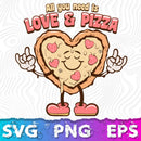 Heart Shaped Pizza Svg, Valentine Svg, Valentines Pizza, Heart Pizza, Valentines Png, Valentine's Day Pizza