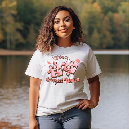 We're A Perfect Match SVG, Valentine Svg, Valentines Day Shirt, Valentines Day Art, Valentines Day PNG, Funny Valentine