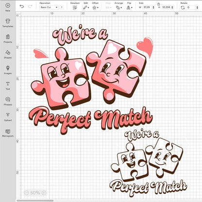 We're A Perfect Match SVG, Valentine Svg, Valentines Day Shirt, Valentines Day Art, Valentines Day PNG, Funny Valentine