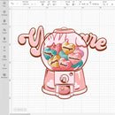 Valentines Day SVG, Gumball Machine Valentine Box, Valentines Day Graphics, Happy Valentine's Day SVG, Valentine PNG