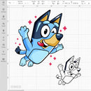 Bluey Svg, Bluey Clipart, Bluey Characters Png, Bluey Transparent, Bluey Birthday Png, Printable Bluey Png
