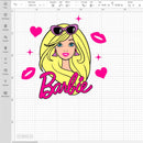 Barbie Face Png, Barbie Head Svg, Barbie Svg, Barbie Svg Files, Cricut Barbie Svg, Barbie Silhouette Svg