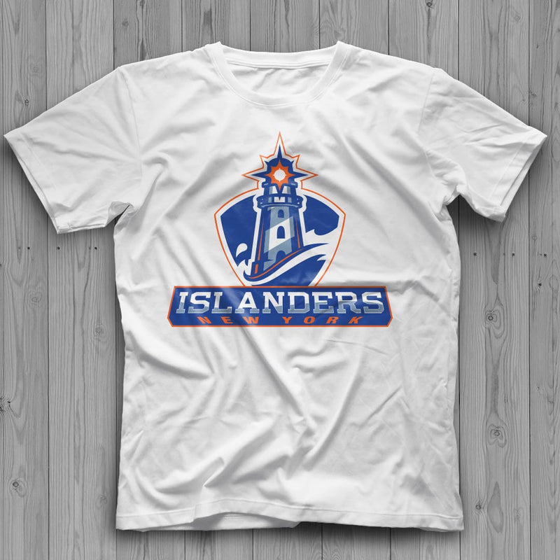 New York Islanders Logo, Logo New York Islanders, Islanders Lighthouse Logo, Islanders Logo