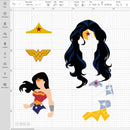 Wonder Woman Svg, Wonder Woman Clipart, Wonder Woman Png, Wonder Woman Logo Svg