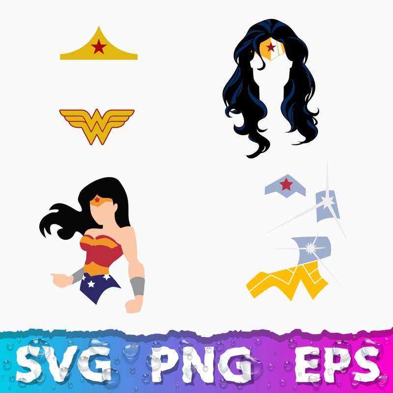 Wonder Woman Svg, Wonder Woman Clipart, Wonder Woman Png, Wonder Woman Logo Svg