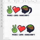 Minecraft Svg, Cricut Minecraft Svg, Minecraft Vector, Minecraft Birthday Svg, Minecraft Svg Images