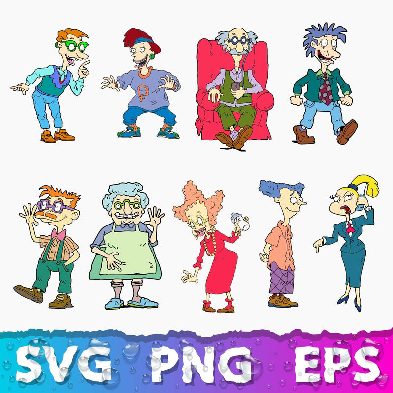 Rugrats Svg Bundle, Rugrats Clipart, Rugrats Birthday Svg Cut Files