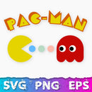 Pacman Svg, Pacman Clipart, Pacman Png, Pac Man Clipart, Printable Pacman, Pacman Ghost Svg