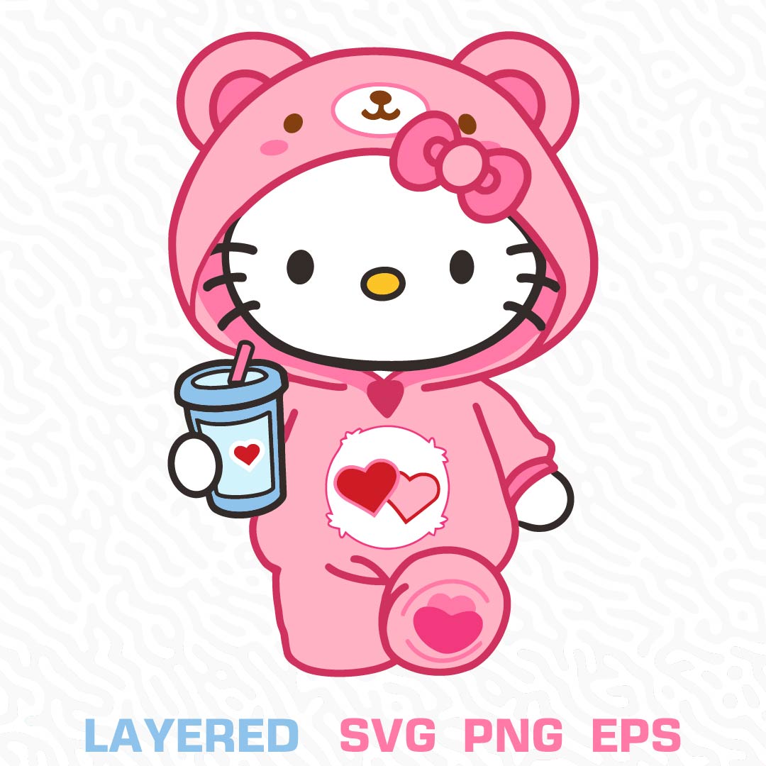 Hello Kitty Svg, Pink Hello Kitty Png, Hello Kitty Svg Cricut, Hello K