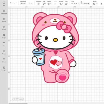 Hello Kitty Svg, Pink Hello Kitty Png, Hello Kitty Svg Cricut, Hello Kitty Face Svg