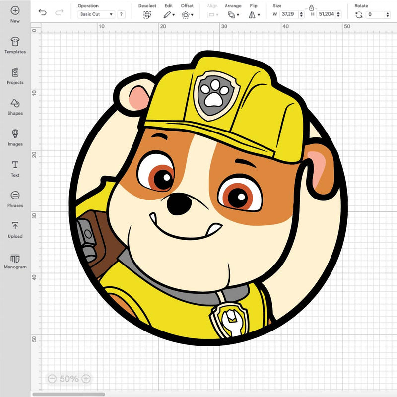 Rubble Paw Patrol Svg